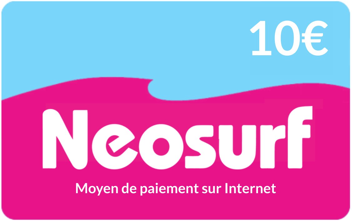 Top up Neosurf  €10.00